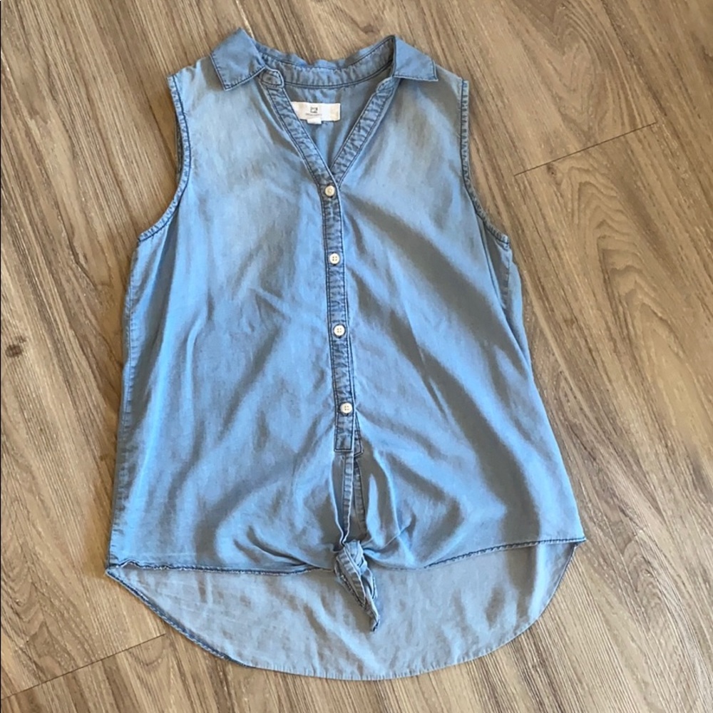 Thread & Supply super soft denim button down MED